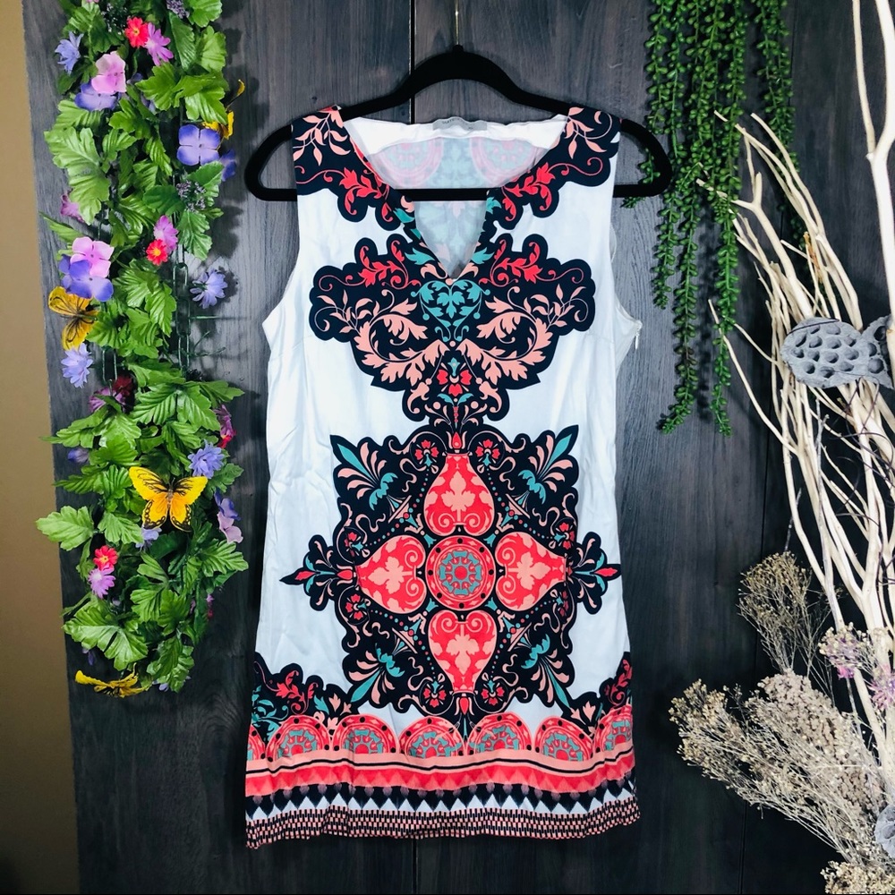 •🌼3/$30🌼Suite Blanco Sleeveless Printed Dress XL